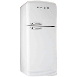 Smeg FAB50B Fridge Freezer, A+ Energy Rating, 80cm Wide, White